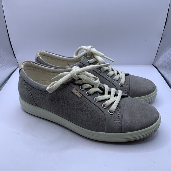 Ecco Soft 7 Warm Grey Casual Sneakers Women’s Size EU 38 US 7 Shoes - Picture 9 of 9